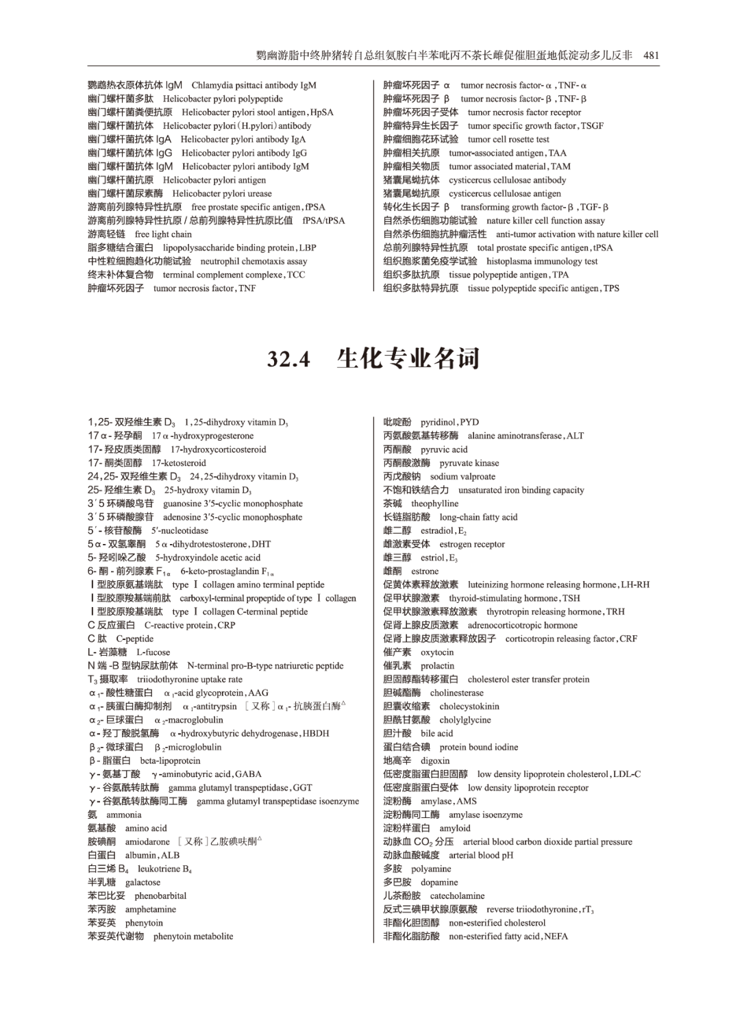 最新！常用臨床醫(yī)學(xué)名詞：醫(yī)學(xué)檢驗(yàn)科（2023年版）